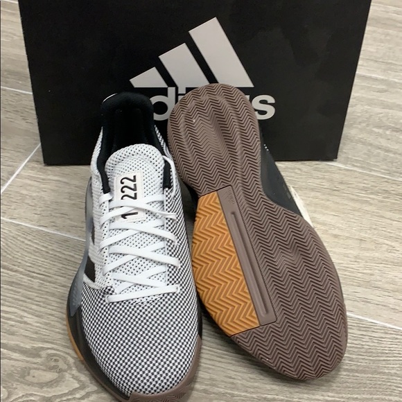 NWT adidas Men's Pro Bounce Madness Low 2019, Black/ White, Size 7.5 - Picture 4 of 5